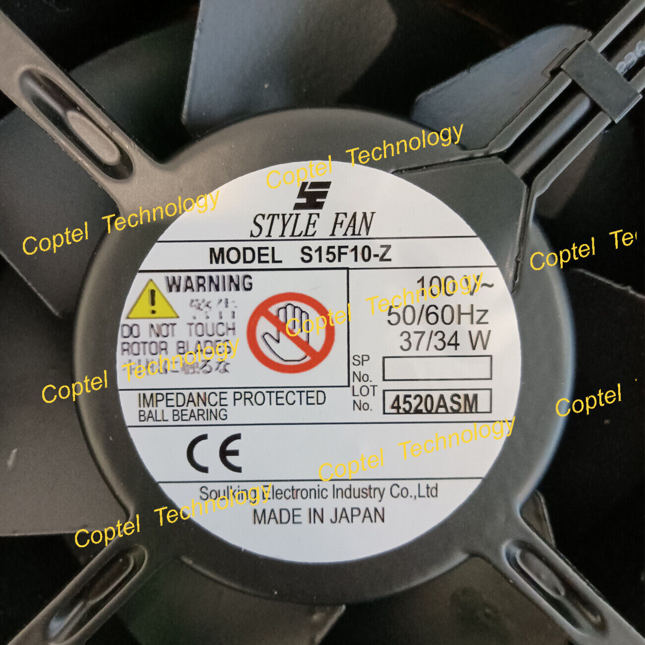 1PC STYLE FAN S15F10-Z 100V 37W/34W high-temperature-resistant cooling fan - STYLE FAN