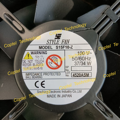 1PC STYLE FAN S15F10-Z 100V 37W/34W high-temperature-resistant cooling fan - STYLE FAN