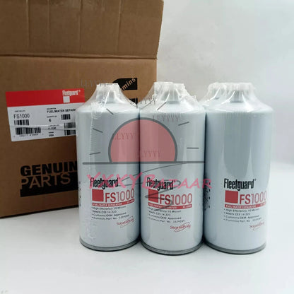 6 PCS FS1000 Fleetguard Fuel Water Separator Spin-On For Cummins 3329289
