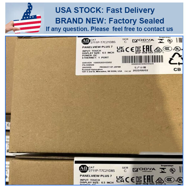 Allen Bradley 2711P-T7C21D8S HMI Panelview Plus 7 Terminals US AB - ALLEN BRADLEY