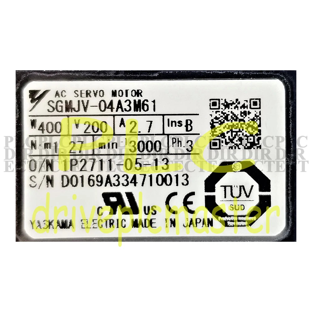 YASKAWA SGMJV-04A3M61 Servo Motor #dr
