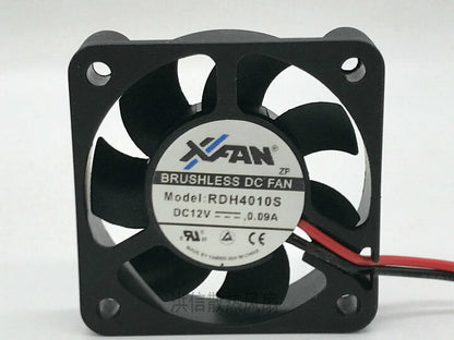 new 1 pcs XINRUILIAN Fan RDH4010S DC12V 0.09A 4010 4CM 2 Pin XFAN cooling fan - XINRUILIAN
