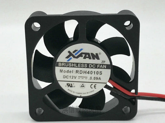new 1 pcs XINRUILIAN Fan RDH4010S DC12V 0.09A 4010 4CM 2 Pin XFAN cooling fan - XINRUILIAN