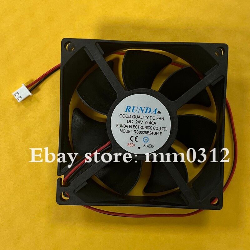 new RUNDA RS8025B24UH-S DC24V 0.40A 2-Wire Inverter Cooling Fan