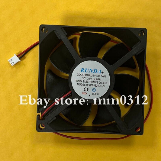 new RUNDA RS8025B24UH-S DC24V 0.40A 2-Wire Inverter Cooling Fan