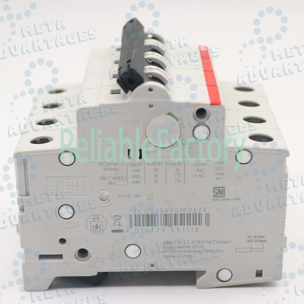 1PCS For ABB Circuit Breaker S204-C63