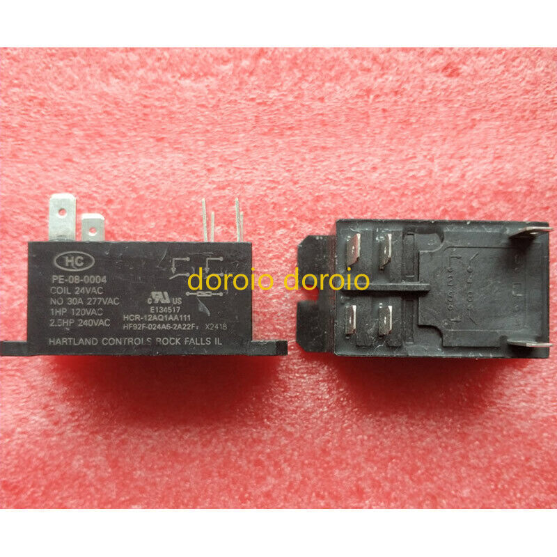 new 14PCS HC PE-08-0004 24VAC Power Relay 6Pins 30A 277VAC