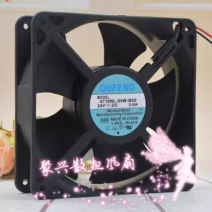 OUFENG 12038 4710NL-05W-B50 DC24V 0.45A 12CM 3-Wire Cooling Fan