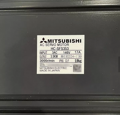 MITSUBISHI HC-SFS353 servo motor, high performance motor, high torque motor, industrial servo motor - MITSUBISHI