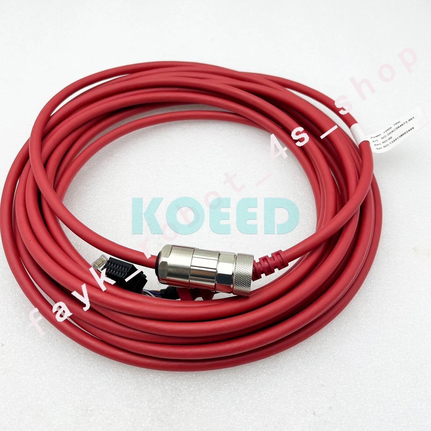1Pc 10M Cable plug For ABB robot DSQC3120 3HAC085590-001 teach pendant connector