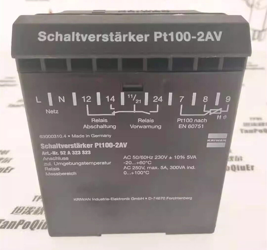 new 1pc KRIWAN Motor Protection Module PT100-2AV 52A323 S23 - KRIWAN