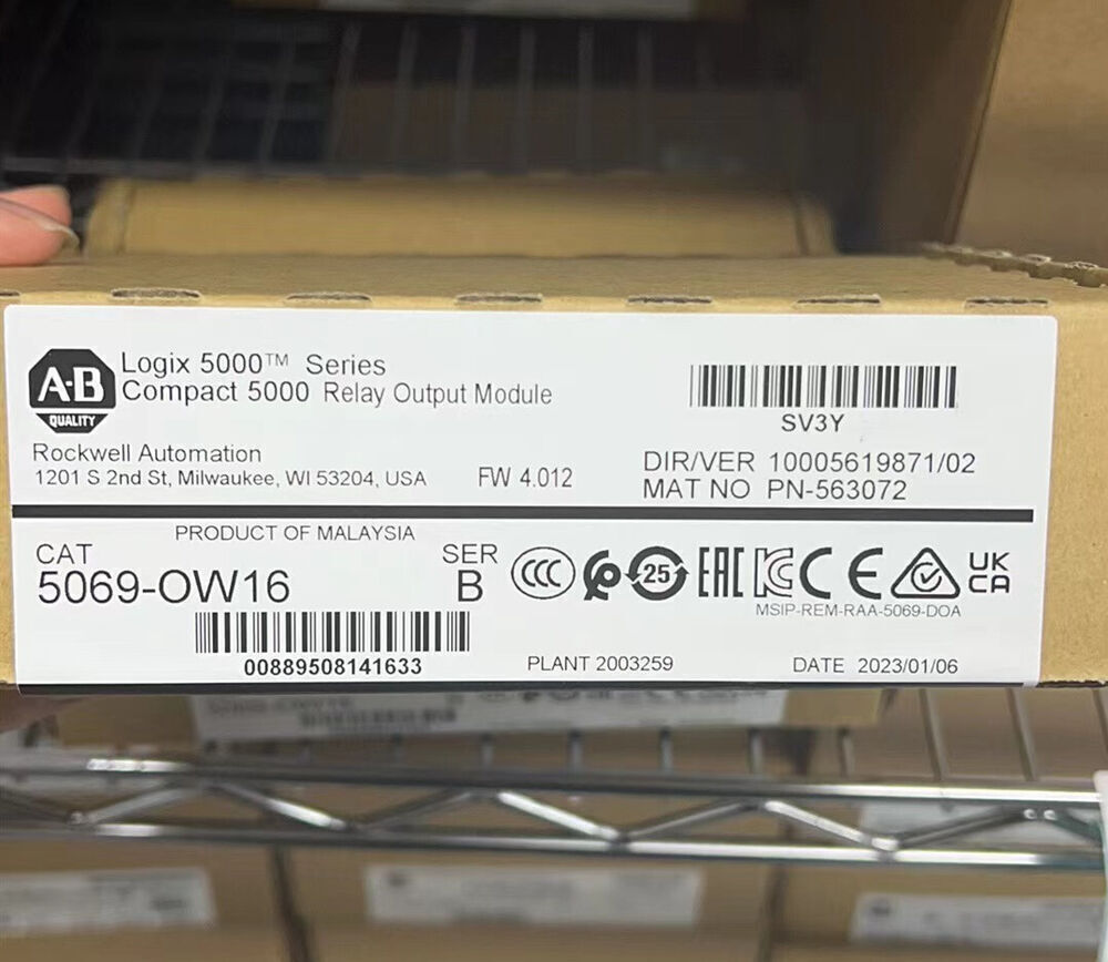 New Factory Sealed Allen-Bradley AB 5069-OW16 Compact 5000 Relay Output Module with Factory Sealed Design and Excellent Performance - ALLEN-BRADLEY
