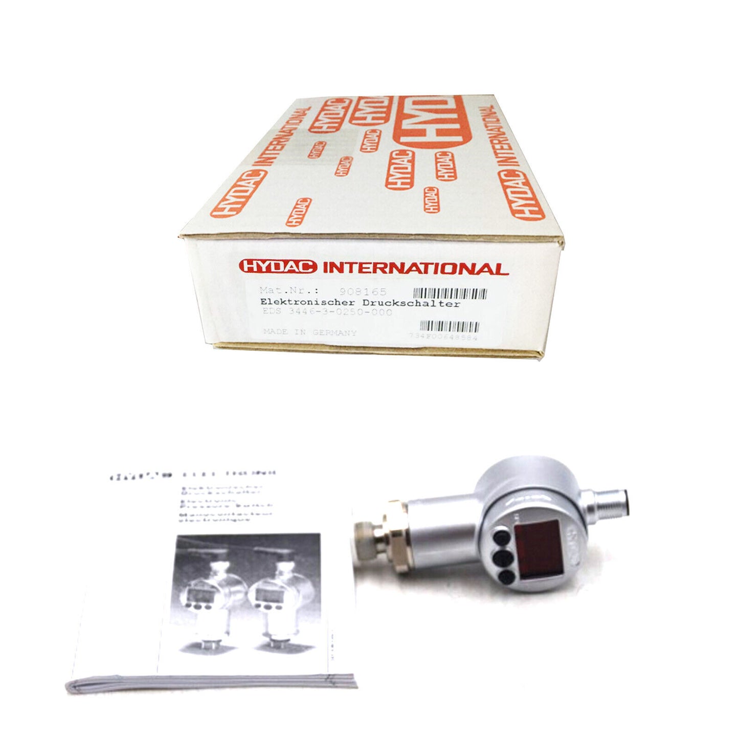 HYDAC EDS3446-3-0250-000 Pressure Switch New - BRAND NAME: HYDAC