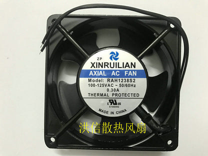 new 1pc XINRUILAN cooling Fan RAH1238S2 AC 100-125V 50/60 0.30A 12038 12CM 2pin - XINRUILAN