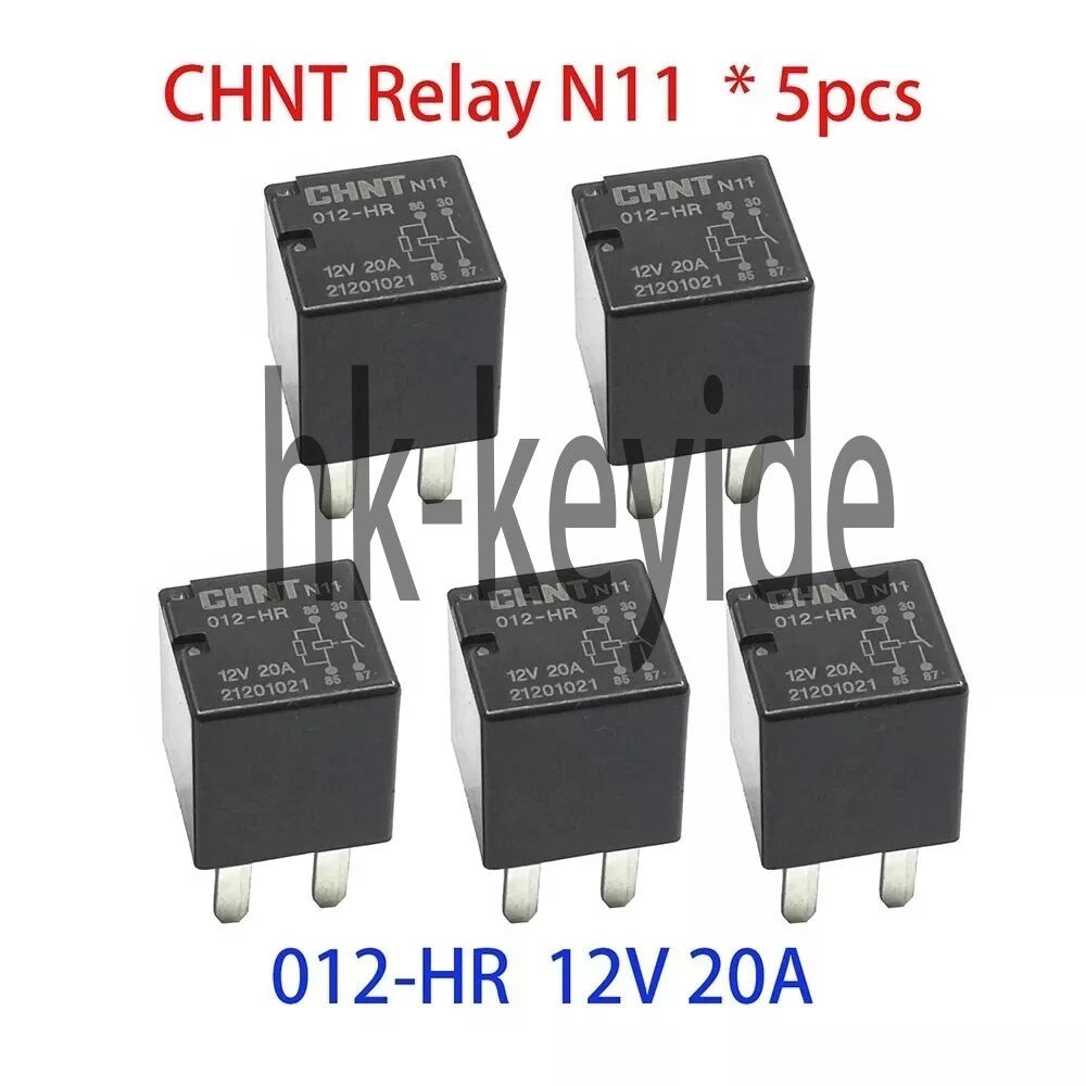 CHINT N11 012-HR 5pcs CHNT Relay 12v 20A 4 pin CF motor