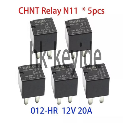 CHINT N11 012-HR 5pcs CHNT Relay 12v 20A 4 pin CF motor