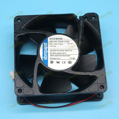 New 1PC 4114NHHR 24V 12.5W 120x120x38mm Stock - ECOPOWER