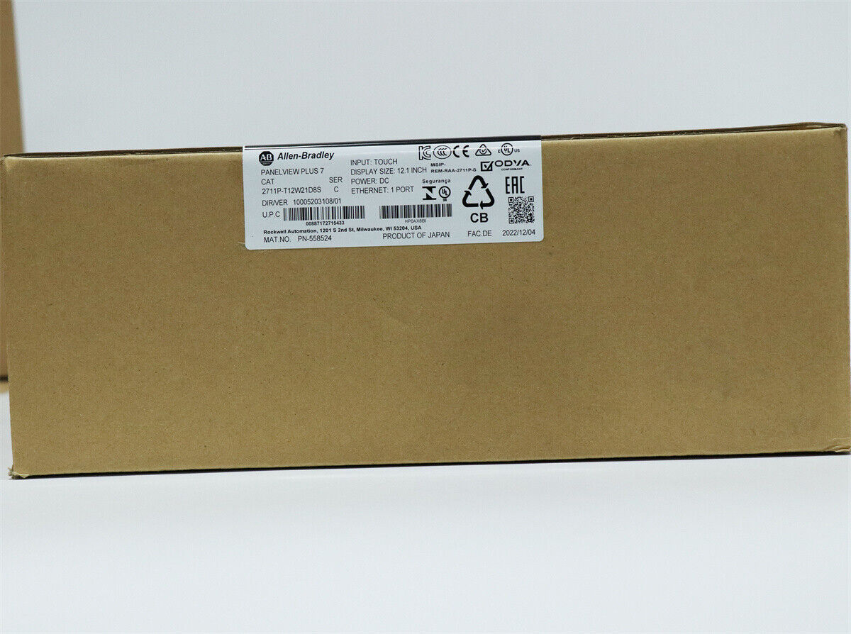 Allen-Bradley 2711P-T12W21D8S PanelView Plus 7-inch Graphis Terminal 12.1-inch NEW - ALLEN-BRADLEY