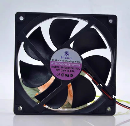 Bi-sonic SP120B12M-25DL DC24V 0.15A 12CM 2-Wire Cooling Fan