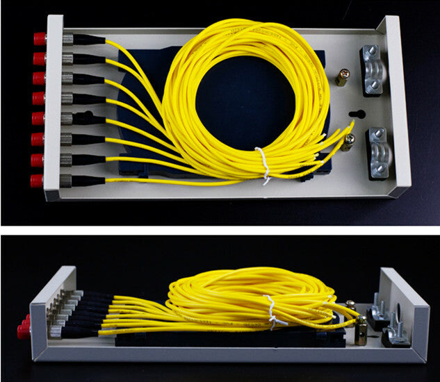 new 8-port FC fiber optic terminal box thickened 1.0MM full flange + pigtail box