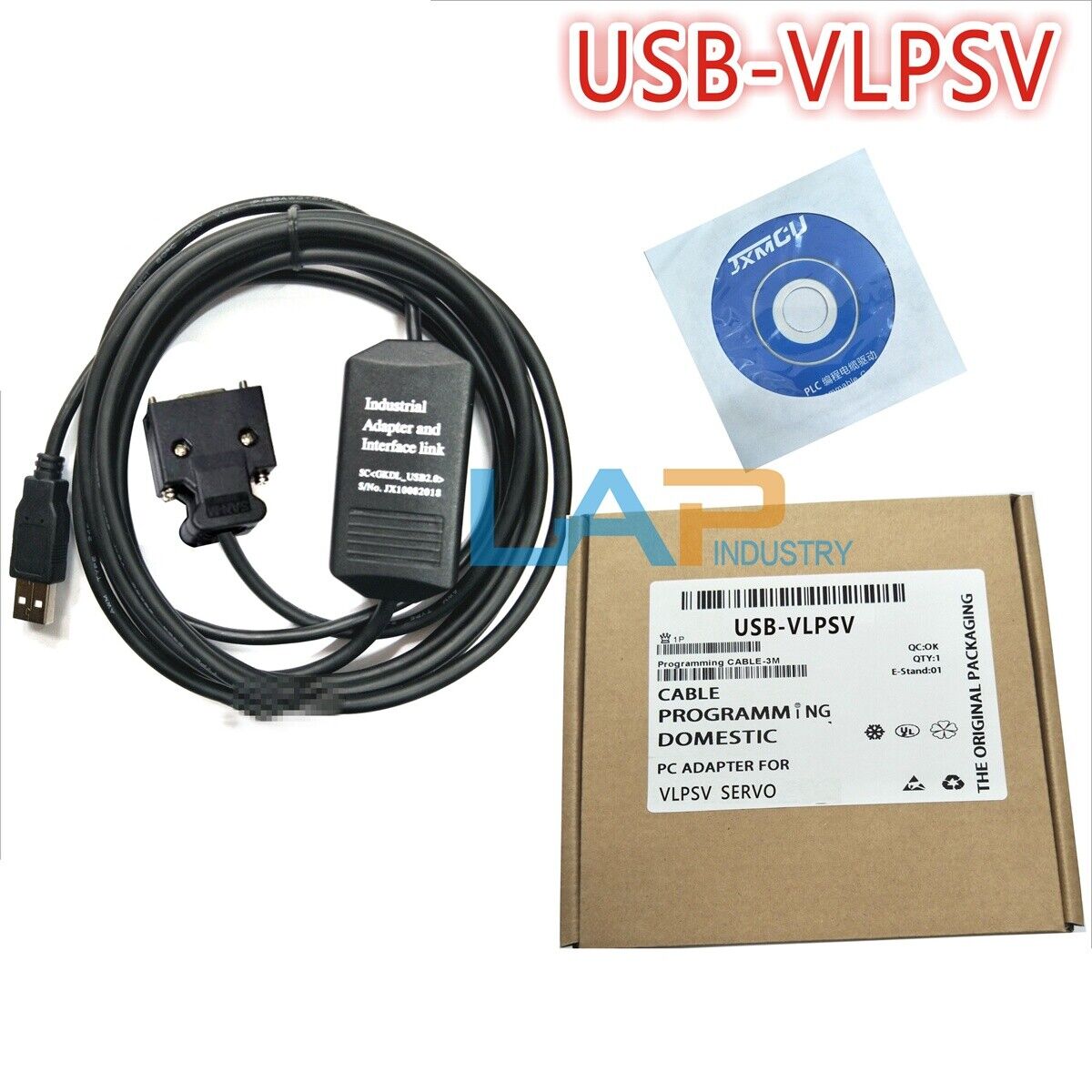 USB-VLPSV Programming Cable for VELCONIC TOEI VLPSV Servo Drive - VELCONIC