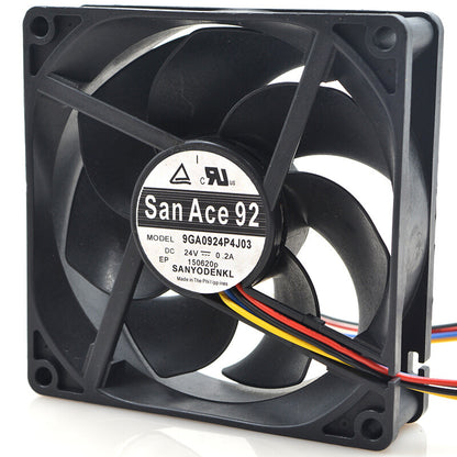 1pcs Sanyo 9GA0924P4J03 24V 0.2A 9025 9CM cooling fan