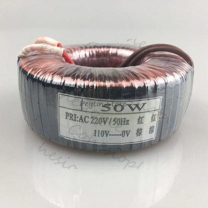 1X Toroidal Transformer 50W Input 110/220/380V Output 9/12/24/36/48/110/220/380V