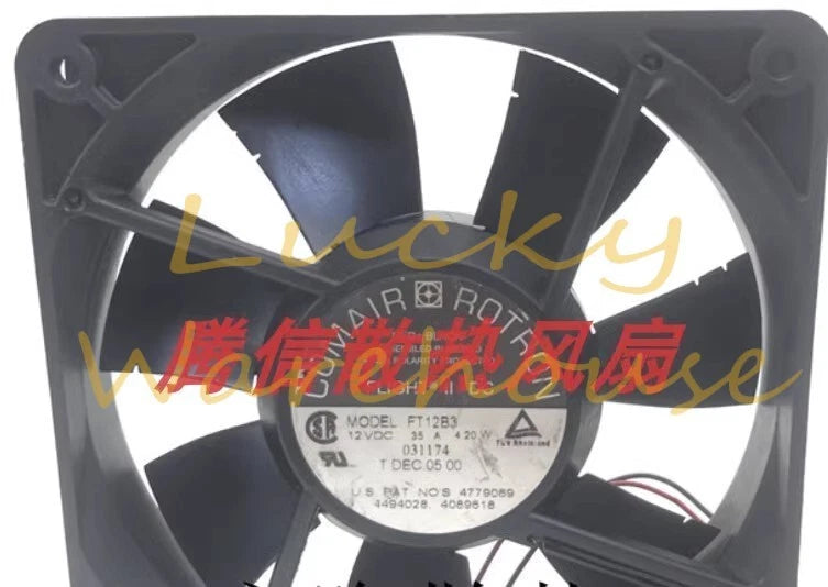 Comair Rotron FT12B3 12025 DC12V 4.2W 12CM 2-wire Inverter Cooling Fan