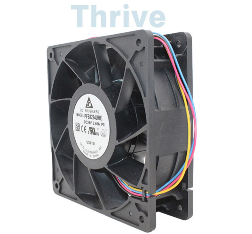 new Delta PFB1224UHE 12038 12cm 24V 2.4A 4-wire PWM Violence Inverter Cooling Fan