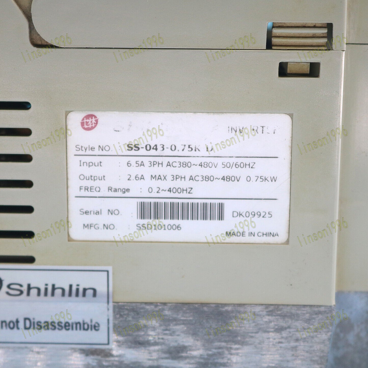 Shihlin Inverter SS-043-0.75K-D Fast Delivery Used 1PC - SHIHLIN