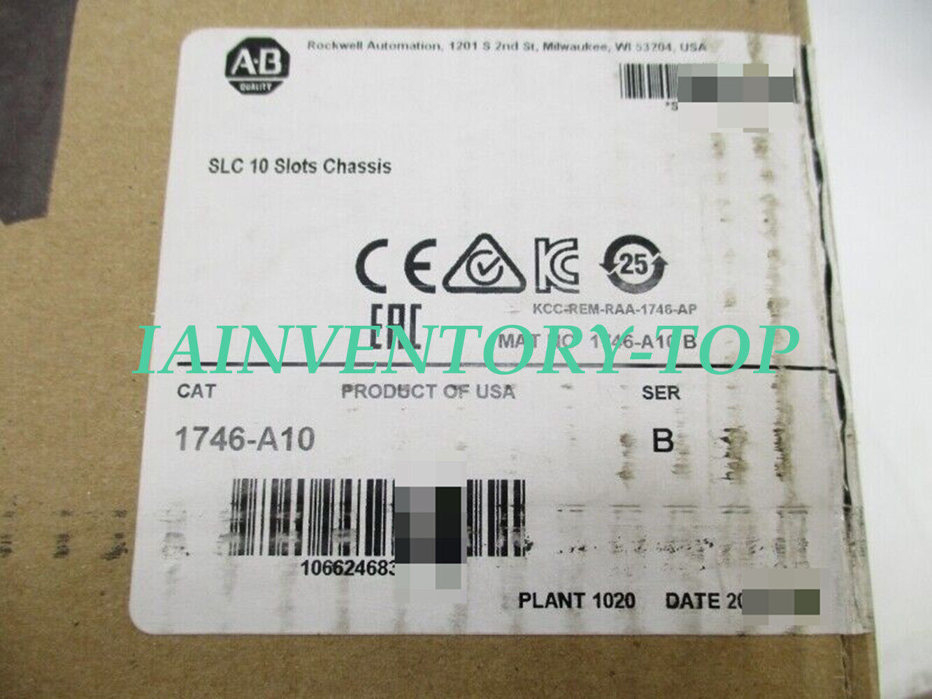 Allen Bradley 1746-A10 with 2-year warranty - ALLEN BRADLEY