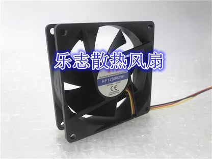 RUIFENG RF12B8025H 8025 DC12V 0.30A 8CM 3-wire Inverter Cooling Fan