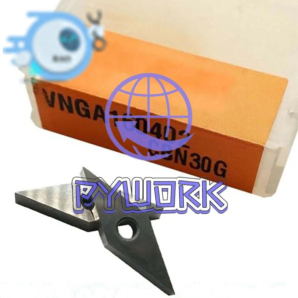 2pcs VNGA160402 CBN30G CNC Carbide inserts for High hardness steel processing