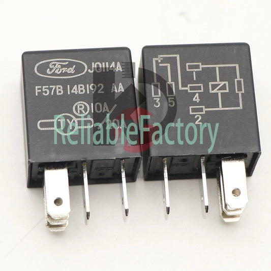 2 PCS F57B 14B 192 AA 5 Pin 20A/10A 12VDC JQ114A Ford automotive relay