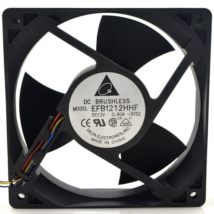 1pcs Delta EFB1212HF 12V 0.80A 12025 12CM 4-wire cooling fan