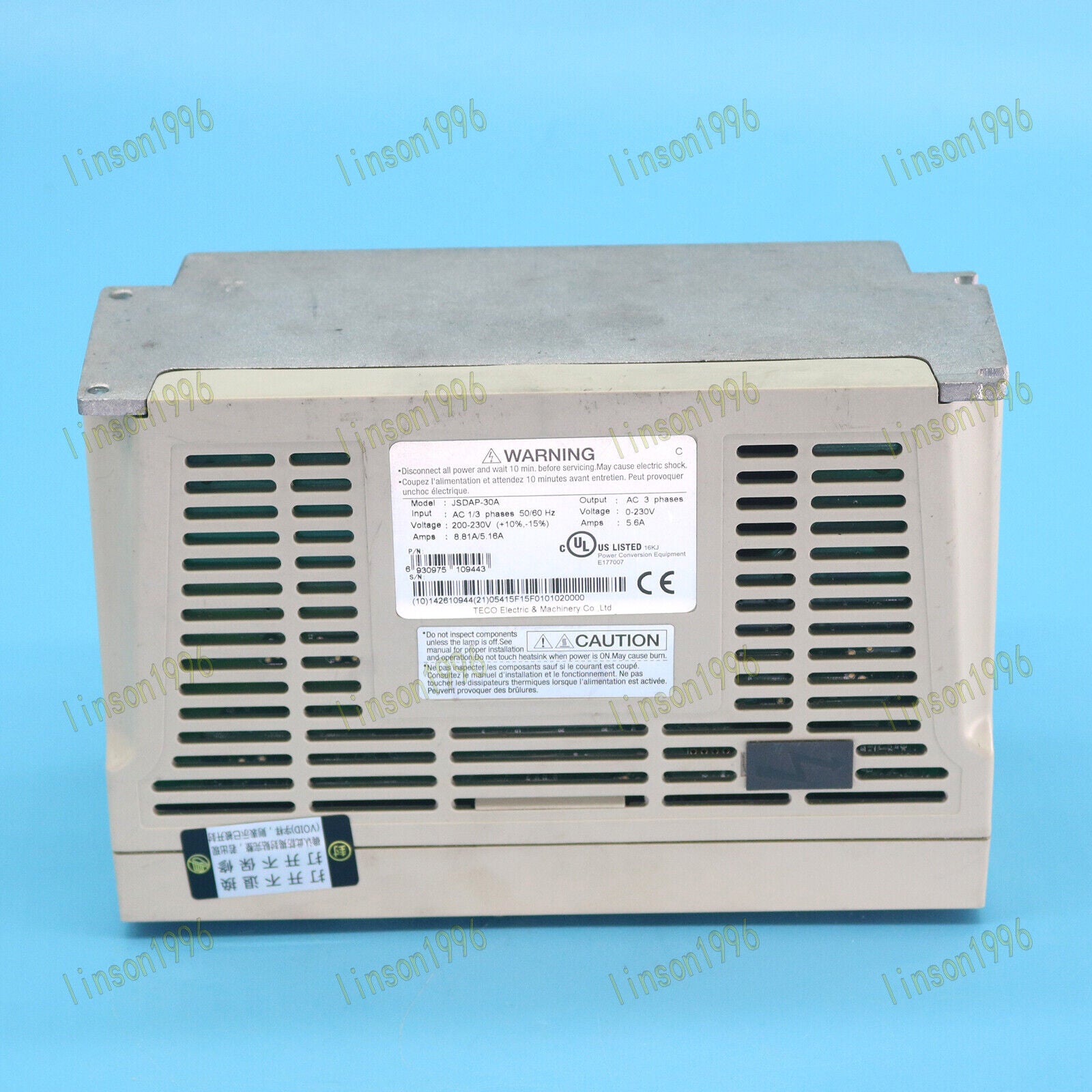 used 1PC  JSDAP-30A TECO Servo Drive Tested It In OK TECO