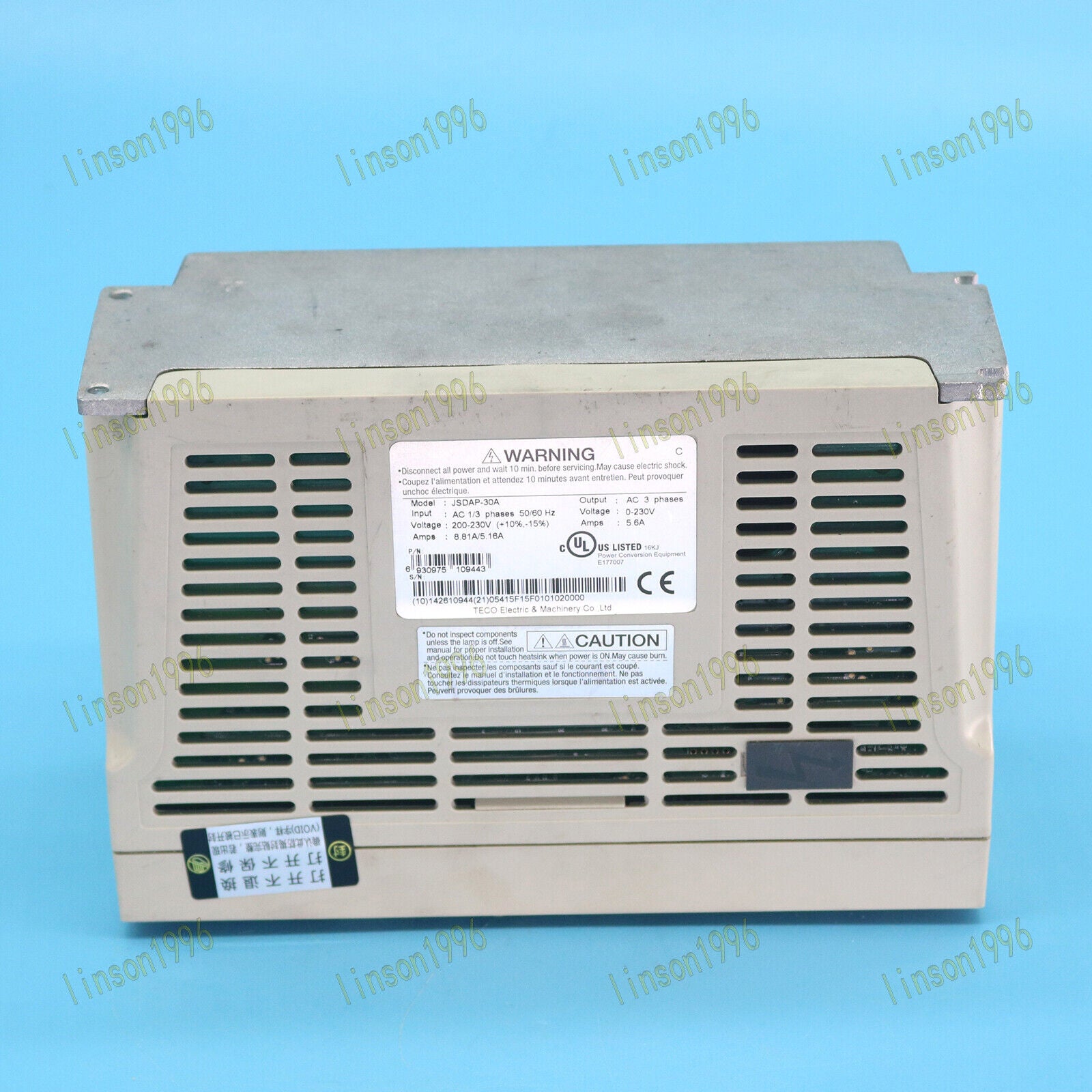 Used 1PC JSDAP-30A TECO Servo Drive – Tested OK - TECO