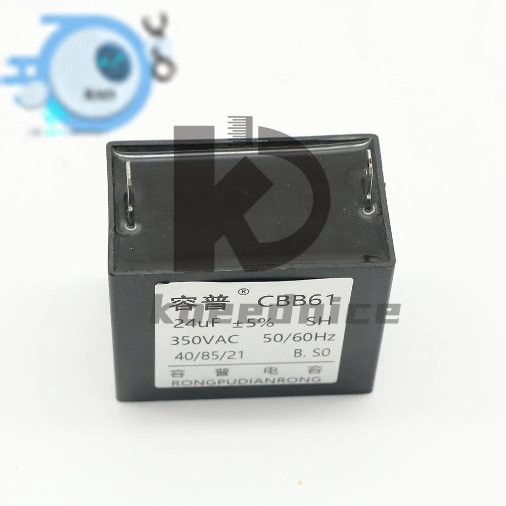 CBB61 24uF 350 V AC Small gasoline Generator 50/60Hz SH capacitor CQC~1PCS
