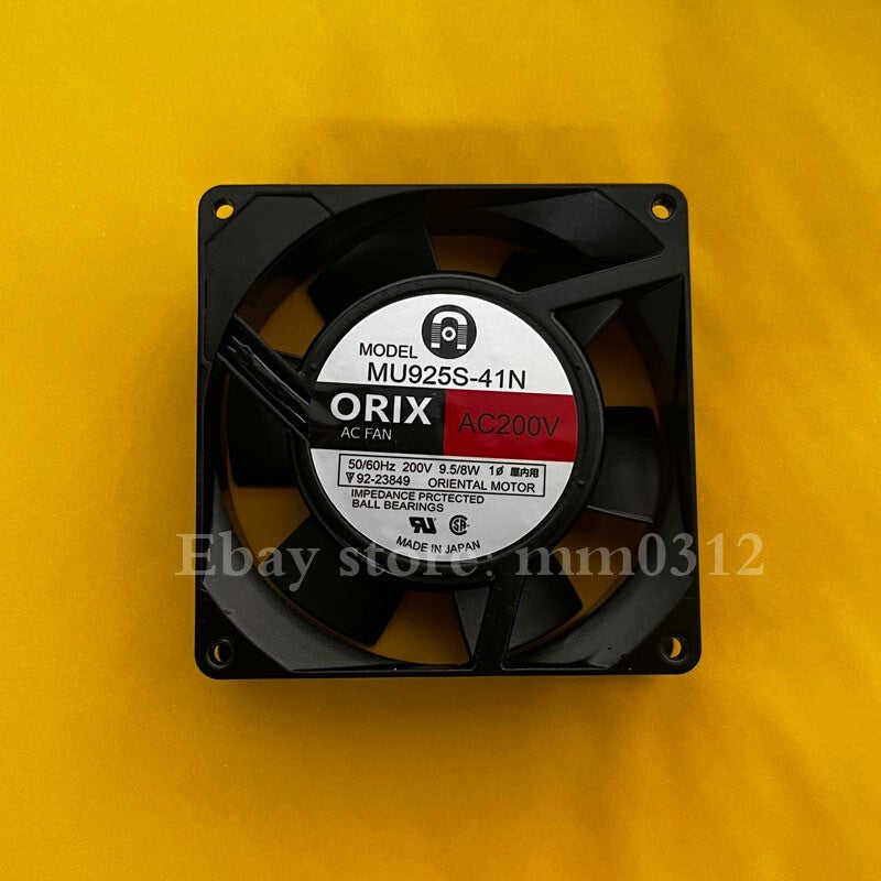 1pcs  ORIX MU925S- 41N AC200V 92 * 92 * 25MM aluminum frame fan
