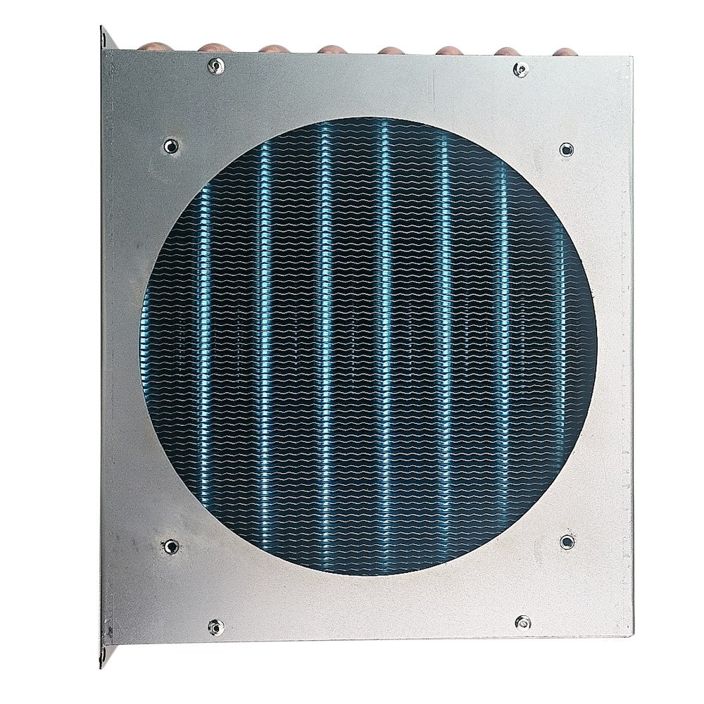 new Small Shell Condenser Radiator Air-Cooled Fan Copper Tube Heat Exchanger