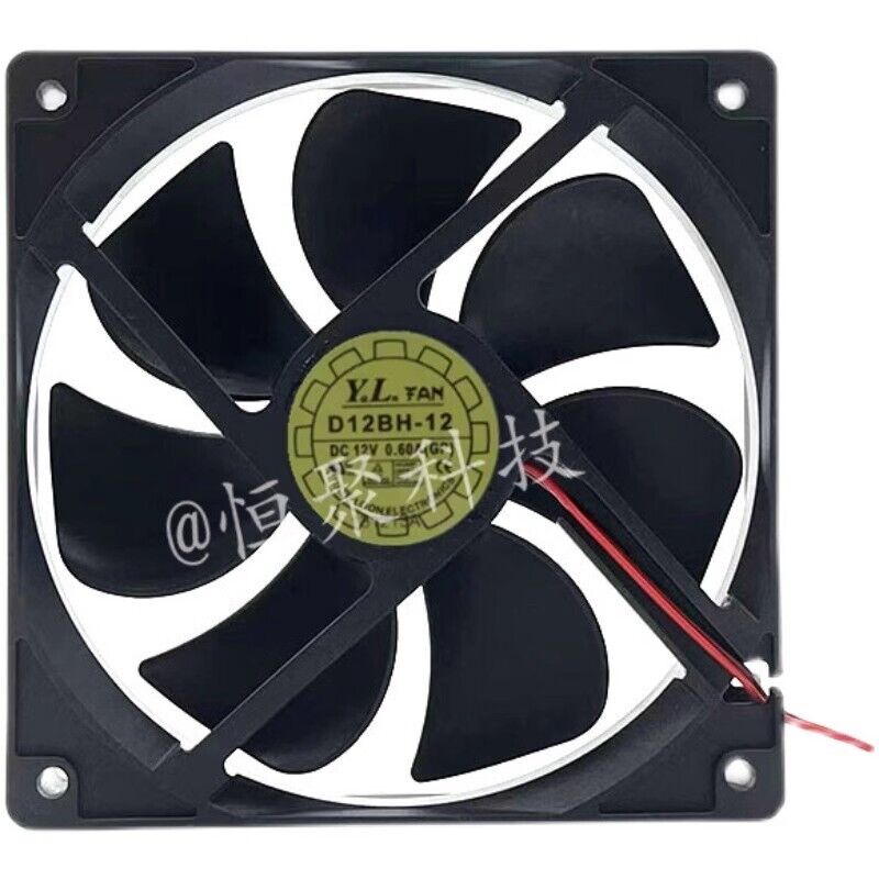 12V 0.6A Silent Cooling Fan D12BH-12 DC12V 12025 - YALN FAN