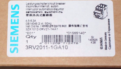 1PC for circuit breaker 3RV2011-1GA10 4.5-6.3A