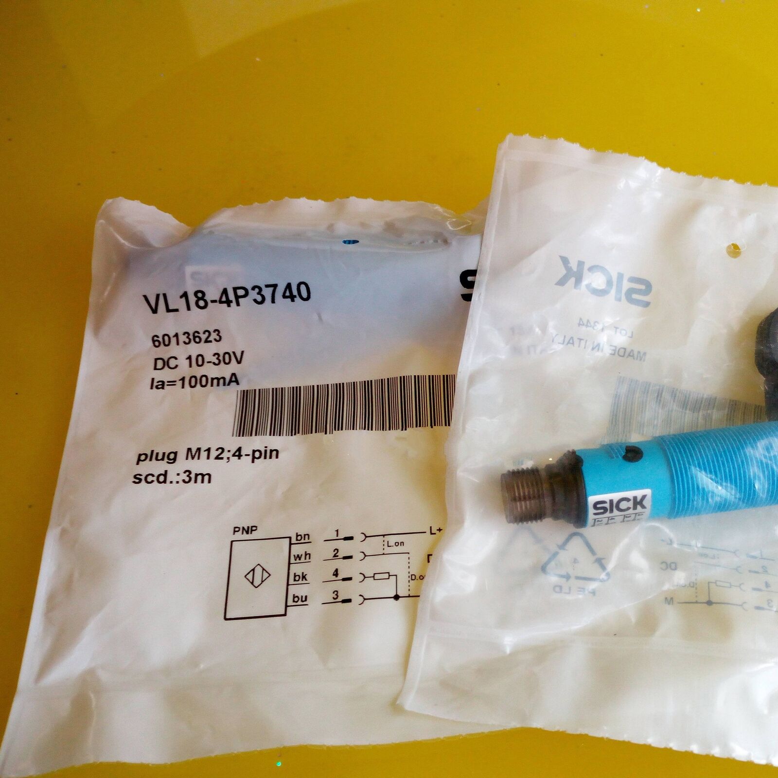 SICK VL18-4P3740 Photoelectric Switch Sensor - SICK