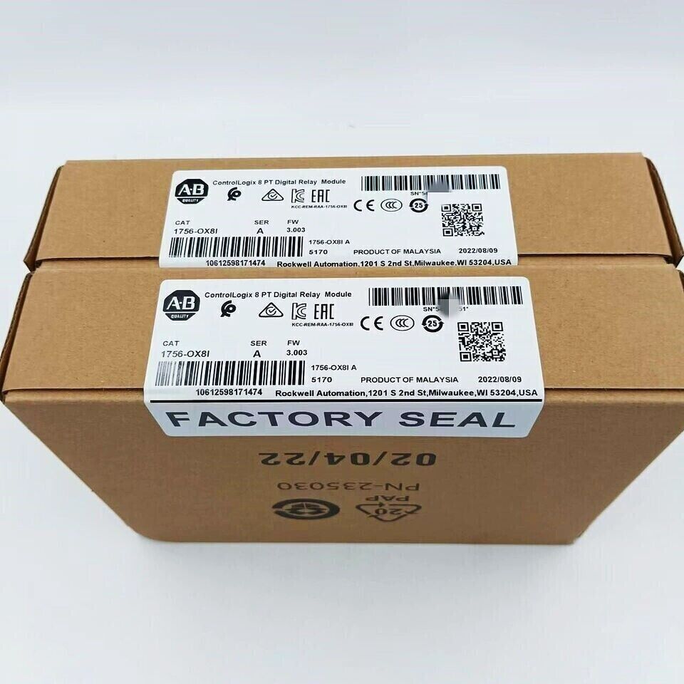 New Factory Sealed AB 1756-OX8I SER A ControlLogix 8 Pt Digital Relay Module - CONTROL LOGIX