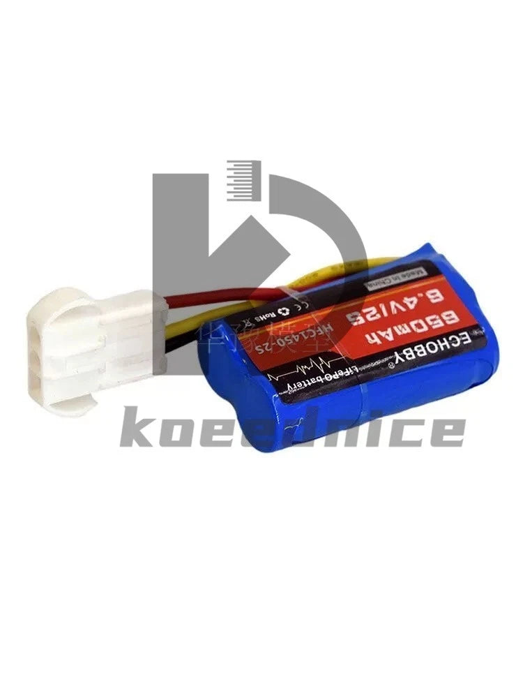 1x for RC Car Speed Boat 6.4V 2S 650mAh LiFePO Battery EL4.5-3P female P-TO-R
