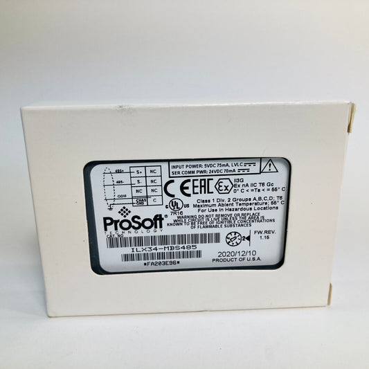 New ProSoft ILX34-MBS485 - PROSOFT