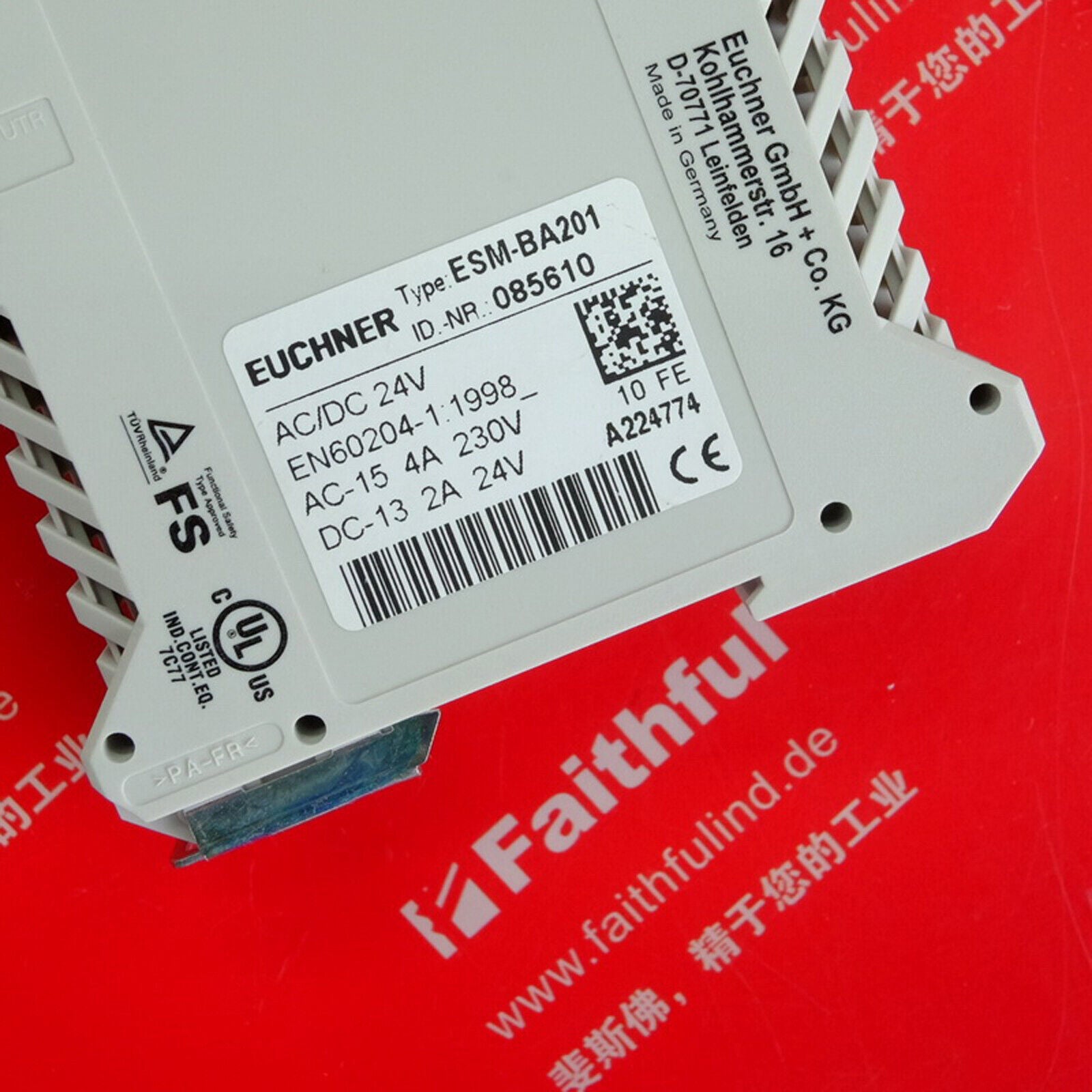 new 1PCS  FOR EUCHNER Safety relay ESM-BA201 24V FAST SHIP#XR