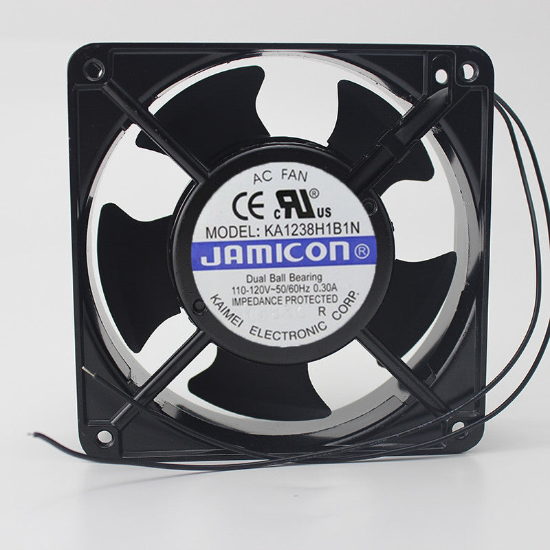 JAMICON KA1238H1B1N Server Square Fan 110-120V 0.3A 120X120X38mm AC cooling fan