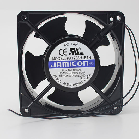 JAMICON KA1238H1B1N Server Square Fan 110-120V 0.3A 120X120X38mm AC cooling fan