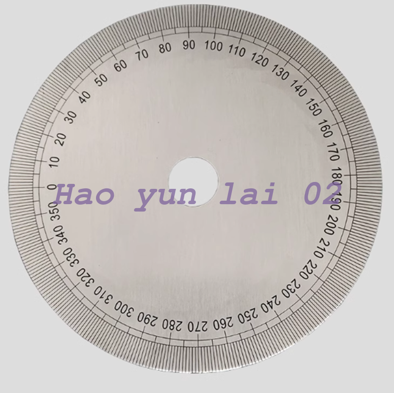 new 1pcs Clockwise Scale Disc Angle Stainless Steel Round Scale 360 Degree 150x20x2